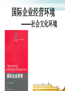 社会文化环境分析