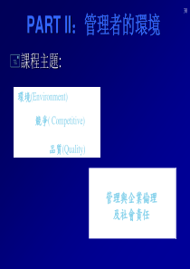 管理者的环境IV