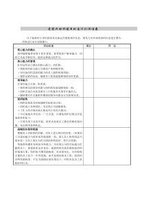 考察内部环境并制定计划评估表