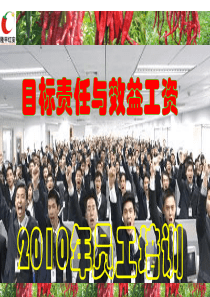 目标责任与绩效工资