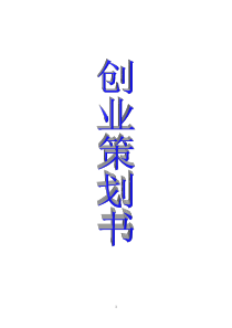 创业项目策划书