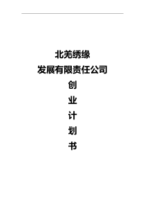 北羌绣缘创业计划书