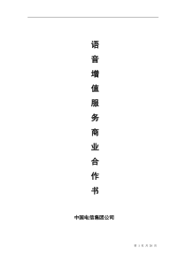 语音增值商业计划书