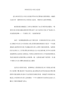 阿里巴巴公司实习总结