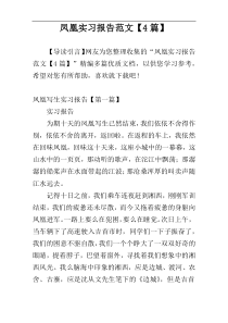 凤凰实习报告范文【4篇】