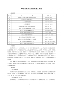 某小区室外土方回填施工方案