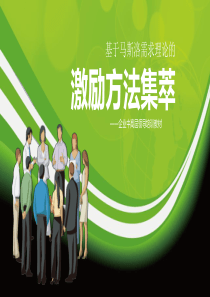 激励方法集萃中高层领导培训74页