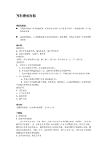 1-万科地产--部门绩效考核表（DOC13页）