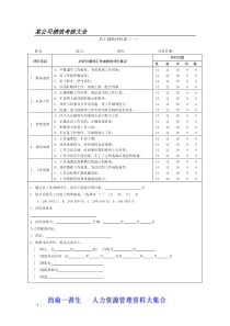 XXXX最新公司绩效考核表格大全(适合大小公司)[1]
