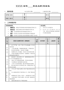 【品牌战略】联想--季度考核附表