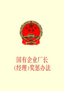 国有企业厂长(经理)奖惩办法