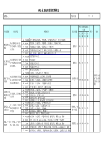 办公室主任-月度绩效考核表
