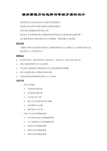 绩效管理方法选择与考核方案的设计