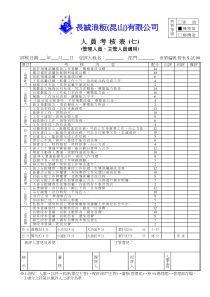 管表S試07人員考核表(七) (主管、管理人員適用)
