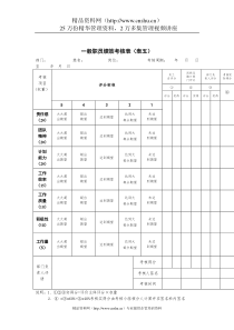一般职员绩效考核