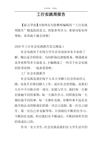工行实践周报告