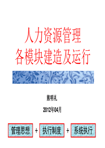 人力资源培训绩效模块建造5