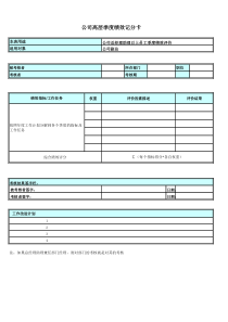 公司高层绩效记分卡-V4