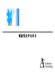 埃森哲-小天鹅股份公司-关键绩效评估体系