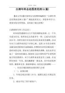 白酒年终总结图表范例(4篇)
