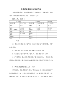 技术指标分解及挂靠考核