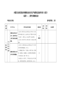 机修企业考评指标