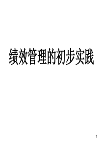 某医院绩效管理的初步实践