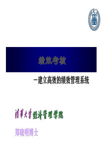 清华大学职业经理绩效考核全部讲义
