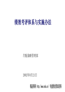 绩效考评体系与实施办法PPT34页