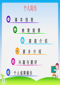 ppt个人简历制作模板