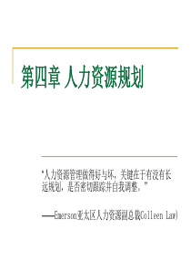 人力资源第四章人力资源规划