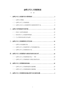 某某公司人力资源规划方案(doc 40页)