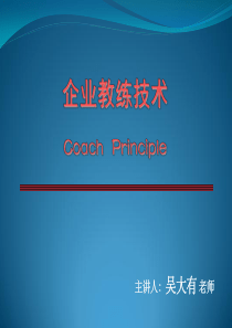 (吴大有企业教练技术培训
