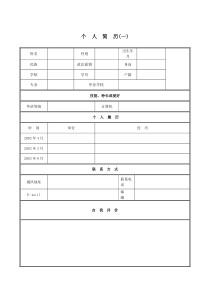 简历求职全集