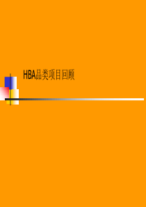 09年品类培训店-HBA