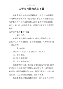 大学实习报告范文4篇