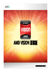 AMD_VISION技术至尊版培训