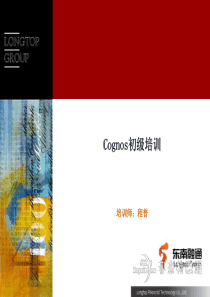 Cognos初级培训教程