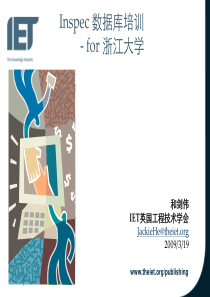 publishingInspec 数据库培训-for 浙江大学