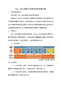 Sun-JAVA国际认证培训考试实施方案