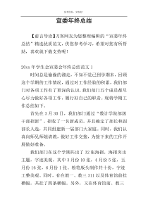 宣委年终总结