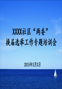 XXXX年社区两委换届工作培训