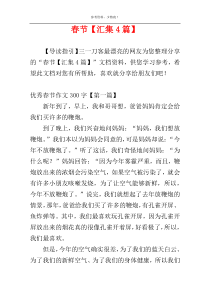 春节【汇集4篇】