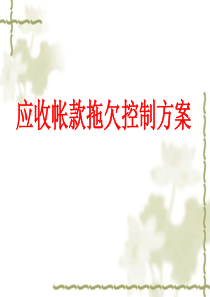 【培训课件】应收帐款拖欠控制方案