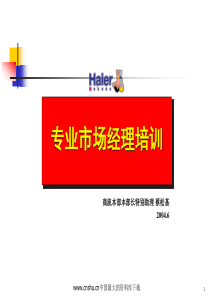 专业市场经理培训(PPT 81)
