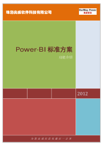 Power-BI标准解决方案介绍