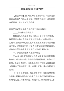 局养老保险自查报告