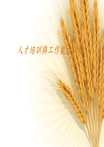 人才培训与工作能力