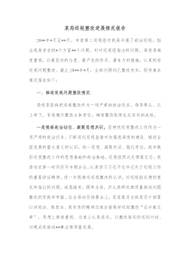 某局巡视整改进展情况报告
