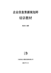 信息资源规划师培训教材
